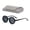 Black, variant on Sunglasses - Adjustable Tint Sunglasses, Adjustable Tint Sunglasses - Polarized ND Filter with 1-9 Gear Control, Round Anti-Glare UV Protection Eyewear