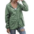 thumbnail image 2 of Imperméable pour Femmes, Veste Légère avec Capuche et Poches pour Extérieur, 2 of 5