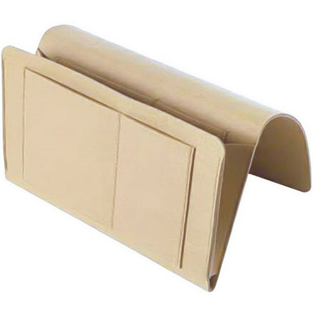 Bolsa de almacenamiento para mesita de noche con bolsillo, organizador colgante para dormitorio