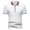 White, variant on Men's T Shirts Muscle Polo Shirt Work Shirts Baggy T-Shirt Black Collared Short Sleeve Tee Shirts,L