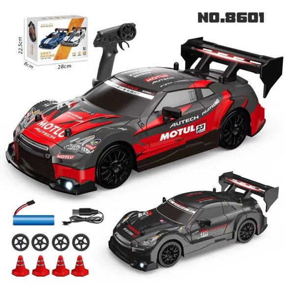 LOVEVER 30KM/H RC Drift Car 1/24 2.4GHz 4WD Remote Control Sport Racing On-Road Vehicle