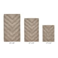 thumbnail image 4 of Better Trends 3 Piece Bathroom Rug Set 100% Cotton Extra Soft Tufted Bath Rug Water Absorbent Non-Slip Bath Mat Machine Washable (Beige) Hugo Collection, 4 of 7