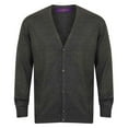 thumbnail image 1 of Henbury Mens Cotton Acrylic V Neck Cardigan, 1 of 3