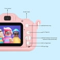 thumbnail image 2 of Cámara para niños de 20MP con cordón HD Juguetes para cámaras digitales para niños (rosa) Likrtyny Para estrenar, 2 of 8
