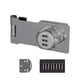 thumbnail image 1 of Cerradura de código para puerta de gabinete, cerradura de refrigerador con perforación, cerradura antirrobo para cajón, cerradura de gabinete de doble apertura, cerradura de archivador de hierro, cerr, 1 of 2