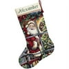 Simplicity Candy Cane Santa Stocking Counted Cross Stitch Kit by Dimensions, 1 Each