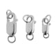 thumbnail image 4 of Cierre de langosta de plata de ley 925 premium para collares y pulseras. Accesorios DIY. Platino, 4 of 9