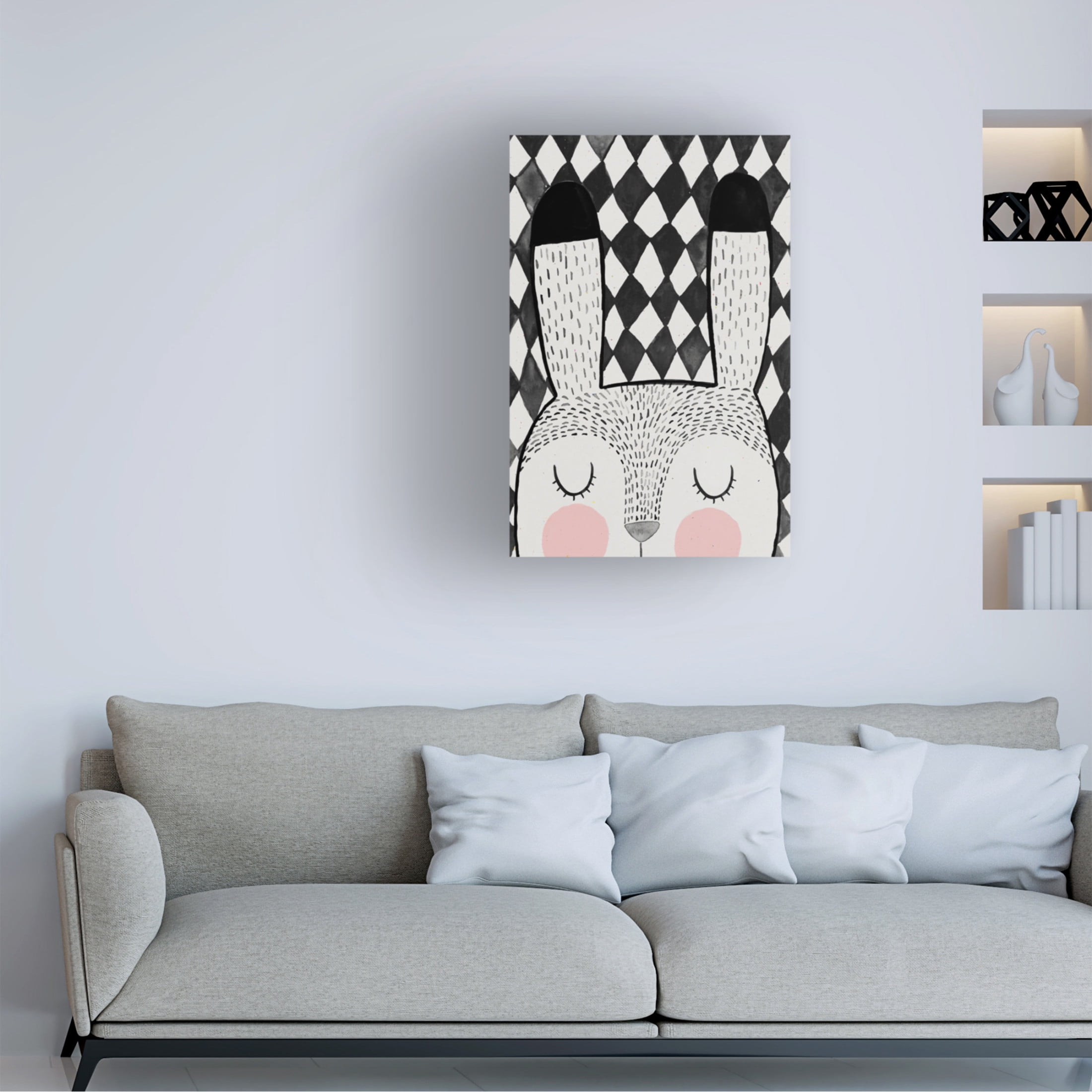 Canvas Wall Art - Treechild 'Bunny' Wall Art for Living Room, Bedroom, or Office D?cor by Trademark Fine Art - 16 x 24 Inches