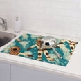 thumbnail image 6 of Diver And Jellyfish Large Kitchen Drying Mat 18x24 Inch Ultra Absorbent Dish Drying Mats Foldable Countertop Protector, 6 of 8