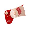 thumbnail image 1 of Wosthever Calcetines colgantes de Navidad, muñeco de nieve, Santa, tela tejida, medias para festivales, exquisitas bolsas de regalo de dulces, Papá Noel, 1 of 6