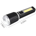 thumbnail image 3 of EUDIDV Portable Flashlight LCD Battery Flashlight,10000 Lumens Super Bright Flashlight, Zoomable, Rechargeable Flashlight With 4 Modes,, Powerful Handheld Flashlight Durable Torch Bright, 3 of 7