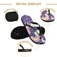 thumbnail image 3 of Unisex Comfort Flip Flops Summer Thong Sandals Non Slip Soles Flip Flop for Beach, Pool, and Daily Wear Unicorns and Rainbows Cloud M, 3 of 8