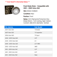 thumbnail image 2 of Front Brake Rotor - Compatible with 2001 - 2009 Volvo S60 2002 2003 2004 2005 2006 2007 2008, 2 of 2
