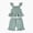 011baby girl outfits-Green, variant on Toddler Baby Girl Outfits Solid Summer Clothes Bow-tie Sleeveless Top and Ruffled Shorts Kaprioy Toddler Girl Clothes 18 24 Months 2T 3T 4T