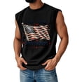 thumbnail image 2 of Youpwaven Men's USA 250th Anniversary Tank Top, Waving American Flag & Stars Graphic Muscle Shirt, Independence Day 1776-2026 Patriotic Sleeveless Tee S-3XL, 2 of 4