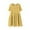 Yellow, variant on Girls Fashion Casual Birthday Girl Dress Tween Formal Dress for Girls 10-12 Years