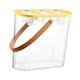 thumbnail image 2 of Caja de hidropónico, tanque de micropaisaje de escritorio con 6 agujeros y asa, herramienta hidropónica para plantas y peces en interiores. Amarillo, 2 of 8
