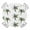 White Gray Green Grass Green Light Brown, variant on Green Palm Trees Round Tablecloth for 45-54 Inch Tables, Fitted Table Cover with Elastic Edge, Summer Botanical Modern Art Waterproof Outdoor Table Cloth Protector for Patio Garden Dinner Picnic