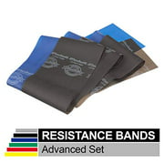 TheraBand Resistance Bands Set, Professional Non-Latex Elastic Band For Upper & Lower Body Exercise, Strength Training without