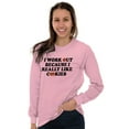 thumbnail image 5 of Work Out Because Really Like Cookies Women's Long Sleeve T Shirt Brisco Brands L, 5 of 6