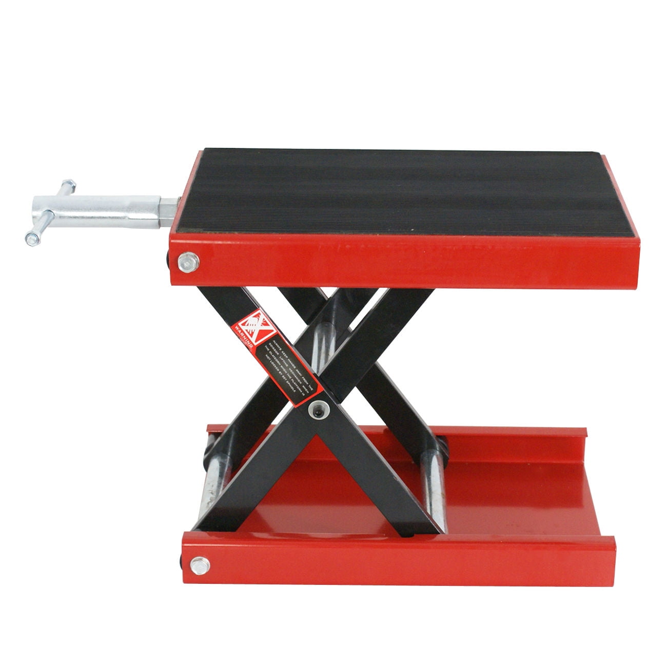 Zeny 1100 LB Wide Deck Scissor Lift Jack Stand Bikes ATVs Motorcycle Center Hoist Crank Stand