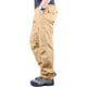 thumbnail image 2 of Pantalones cargo con múltiples bolsillos y cremallera para hombre - Pantalones de trabajo de algodón liso - Para el día a día/trabajo/aire libre, aptos para todas las estaciones., 2 of 8