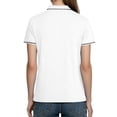 thumbnail image 4 of Hxshgdsn Womens Casual Short Sleeve Shirt Henley Lapel Collar Golf Blouse Gym Workout Tee（White/2XL）, 4 of 6