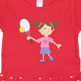 thumbnail image 3 of Inktastic Tennis Girl Girls Toddler Dress, 3 of 4
