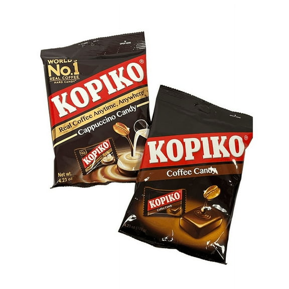 Kopiko Coffee and Cappuccino Candy Comob Pack. 2 X 4.23oz (120g); Set of 2