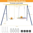 thumbnail image 3 of Costway Estructura para Columpio hasta 300 Kg Estructura Resistente en Acero Forma de A para 2 Columpios con Palos para Parque Infantil Patio Jardín, 3 of 10