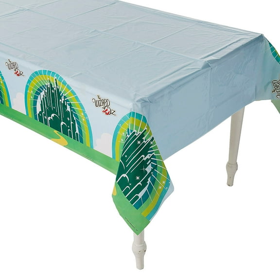 54" x 108" The Wizard of Oz Emerald City Disposable Plastic Tablecloth