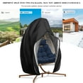 thumbnail image 5 of RADIATA Outdoor 2 Person Swing Egg Chair Double Wicker Hanging Egg Chair with Stand for Two 700 lbs Capaticy for Bedroom Balcony Patio, Black, 5 of 11
