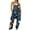 Navy, variant on Virmaxy Womens Overalls Fashion Women Sleeveless Printed Cold Shoulder Vest Casual Pachwork Jumpsuit Wide Leg Overalls For Women Loose Fit Navy XS
