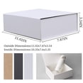 thumbnail image 2 of Caja de regalo Rsgift con tapa magnética blanca de 28 x 20 x 9 cm, paquete de 5, 2 of 6