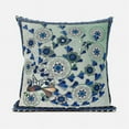 thumbnail image 2 of Glory of Flowers Peacock Throw Pillow with Removable Cover in Light Green Brown 18x18, 2 of 8