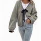thumbnail image 4 of HongQid Women's Chunky Knit Open Front Sweater Long Sleeve Loose Short Cardigan Outerwear Coats, 4 of 4
