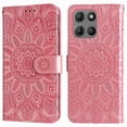 thumbnail image 1 of Funda tipo cartera GANGXUN para Motorola Moto G15 Power , diseño girasol, cuero PU, soporte, cierre magnético, tarjetero, 1 of 5
