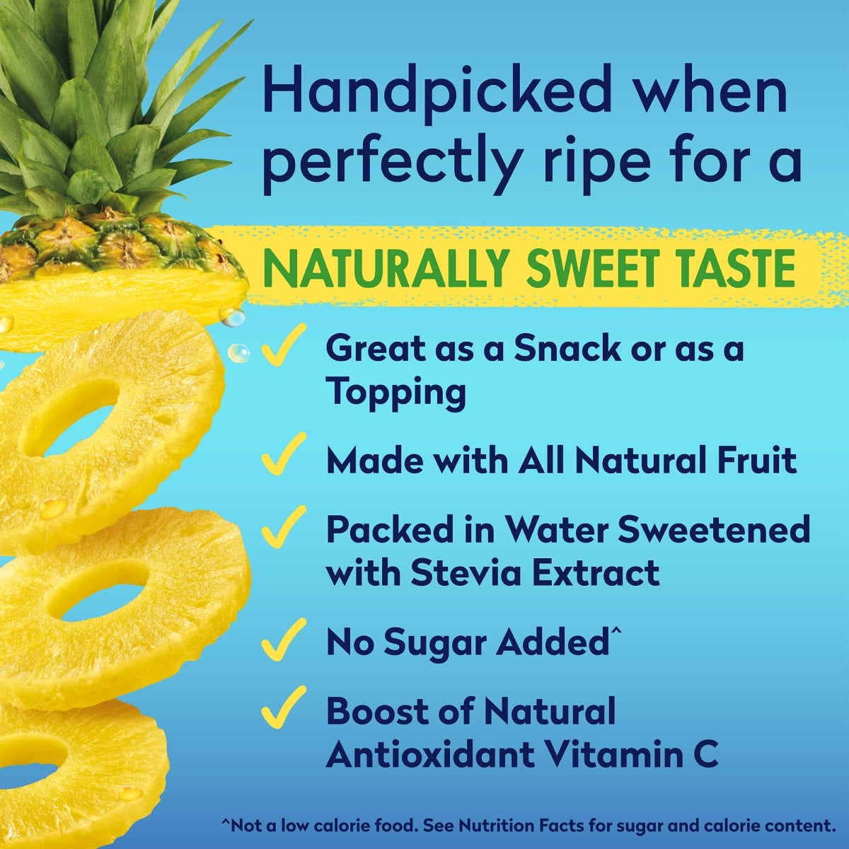 (5 pack) Dole No Sugar Added^ Pineapple Slices in Water^^, 20 oz Can