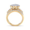 thumbnail image 3 of 10kt Yellow Gold Round Diamond Heart Bridal Wedding Engagement Ring 2 Cttw, 3 of 4