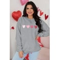 thumbnail image 3 of MOUSYA Valentines Shirts for Women Valentine Heart Sweatshirt Valentines Day Shirt Vintage Pullover Tops, 3 of 10