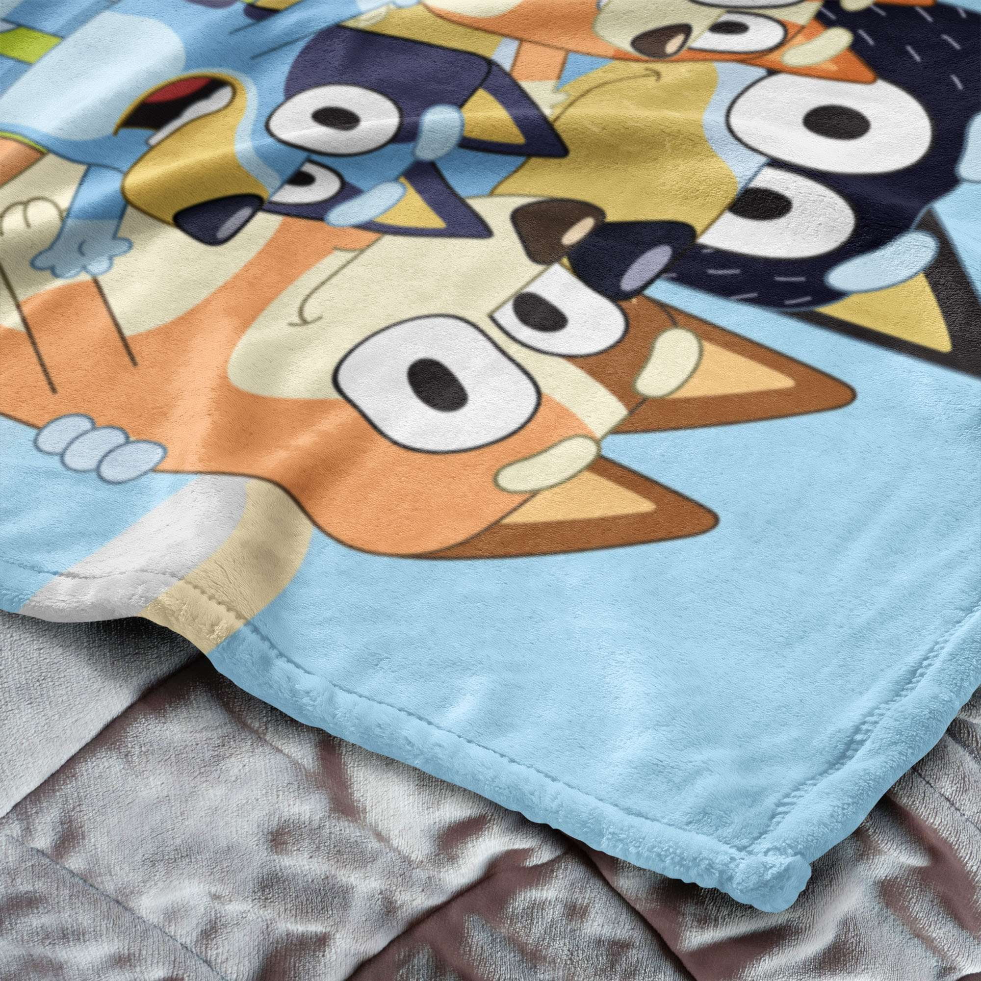 Bluey Heeler Family Kids Silk Touch Throw Blanket