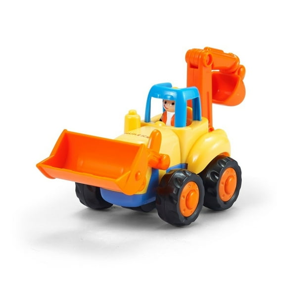 Mini Excavator Toy, Scale Trucks Tractor Pull Wire Car Construction Vehicles