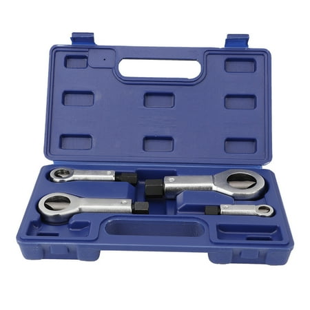 

Zyyini 4Pcs Nut Splitter Broken Damaged Corroded Stuck Nut Cutter Remover Extractor Tool 9-27mm Nut Removing Tool Nut Splitter
