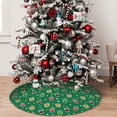 thumbnail image 5 of Sikiie Milk Tea3 30-48 inches {designName} Print Christmas Tree Skirt Snowman Xmas Tree Skirt with Edge Christmas Decorations for Holiday Party48", 5 of 7
