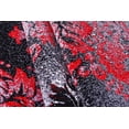 thumbnail image 4 of Ladole Rugs Everest Collection Milan Classic Damask Style Soft Beautiful Area Rug Carpet in Black and Red, 4x6(3'11" x 5'7", 120cm x 170cm), 4 of 5