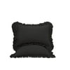 The Great American Store Premium Collections 2PC Ruffle Pillowshams (Euro 26 x 26, Grey) 1800 Series Microfiber Wrinkle & Stain Resistant