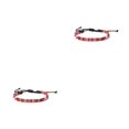 thumbnail image 3 of Qarigey Pulseras trenzadas ajustables estilo simple cómoda que combina con todo regalo de joyería de muñeca artículo de moda FD9608 FD9608 2piezas, 3 of 6