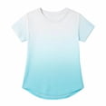 thumbnail image 4 of SGMVNU Girls Athletic Shirts Casual Crewneck Short Sleeve Gym Workout Tops Summer Tees for Toddler and Youth Kids, Size 10-11 Years, Color D, 4 of 4