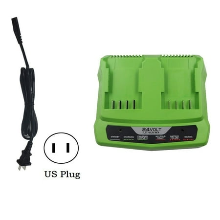 

Li-ion Battery Charger For Greenworks 24V Rechargeable Chainsaw Electric Tool