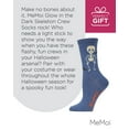 thumbnail image 7 of MeMoi Glow in the Dark Skeleton Crew Socks - Womens - Female, 9-11, Denim Heather, 7 of 7